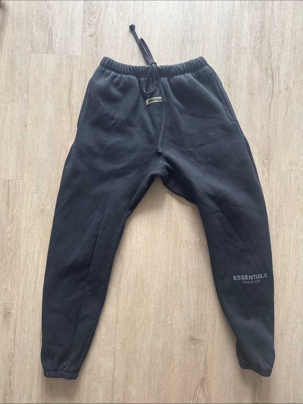 PacSun Black ESSENTIALS Logo Sweatpants, Fear of God